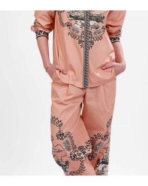 Las Sureñas Poplin Long Sleeve Shirt - Pink
