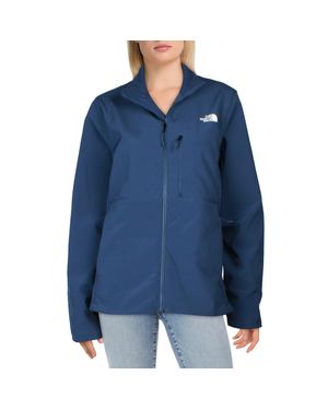 The North Face Logo Polyester Windbreaker Jacket - Blue