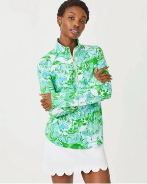 Lilly Pulitzer Upf 50+ Skipper Popover Top - Green