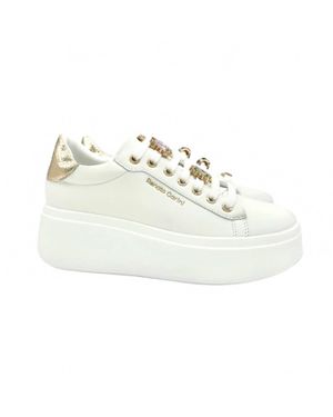 Renato Garini Bedazzled Laces Sneaker - White