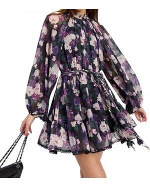 En Saison Jasmine Mini Dress - Blue