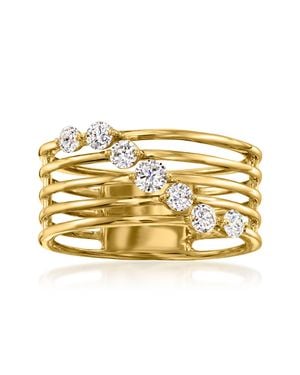 Ross-Simons Lab-Grown Diamond Multi-Row Ring - Metallic