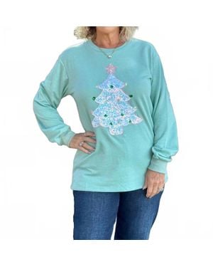 Southern Grace Holiday Sweatshirts - Blue