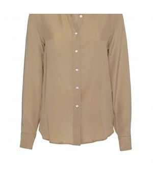 d'Offay Christina Silk Blouse - Natural