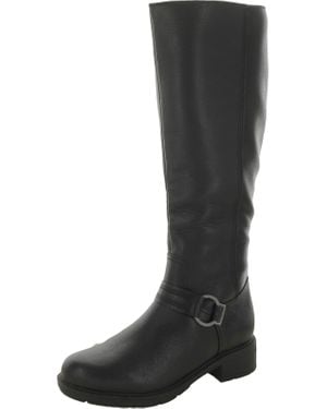Clarks Marana Trudy Leather Lug Sole Riding Boots in Brown Lyst