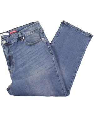 Celebrity Pink Plus The Retro High Rise Straight Fit Relaxed Jeans - Blue