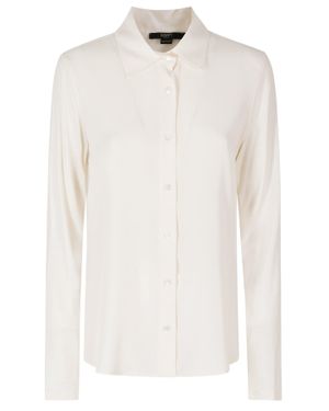 Seventy Cream Classic Collar Silk-Blend Shirt - White