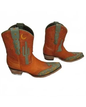 Allens Boots Coyote Moon Cowboy Boots - Brown
