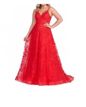 Ellie Wilde Embroidered Lace Dress