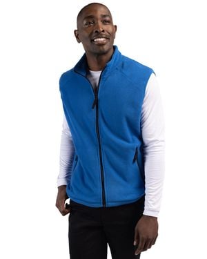 Clique Summit Performance Fleece Full Zip Vest - Blue