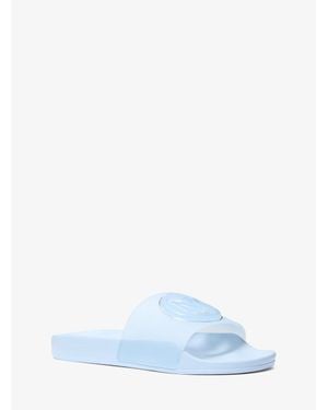 Michael Kors Outlet Penny Pvc Slide Sandal - Blue