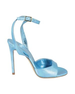 Giampaolo Viozzi High-Heeled Ankle Strap Sandals With Detail - Blue