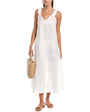 Natori Palm Maxi Dress - White