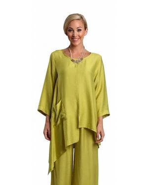 Chalet Et Ceci Dakota Silky Woven Top - Yellow