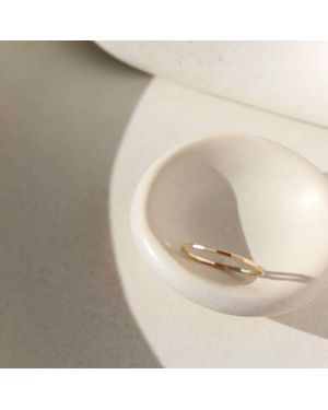 Token Jewelry Stacking Ring - White