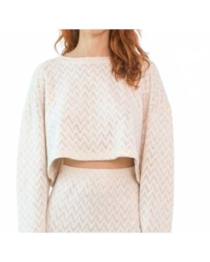 Cossac Crochet Crop Top - White