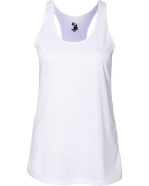 Badger B-Core Racerback Tank Top - White
