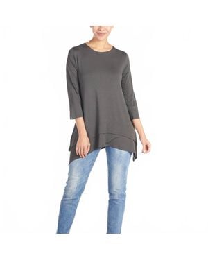 Coco + Carmen Double Layer Tunic - Gray