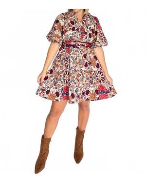 Olivaceous Isla Mini Dress - Red