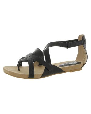Bellini Nobu Open Toe Comfort Thong Sandals - Black