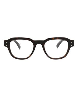 dunhill Round-Frame Acetate Optical Frames - Brown