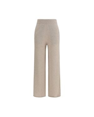 Max Mara Pure Cashmere Casual Pants - Gray