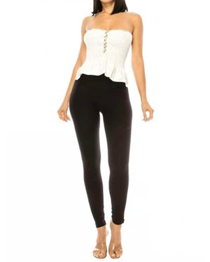 SALT Denim Tube Top - Black