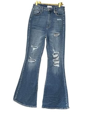 cello High Rise Flare Jeans - Blue