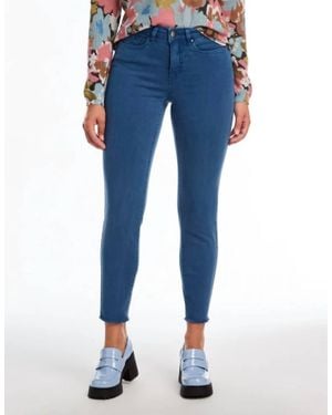 Fdj Olivia Mid Rise Skinny Jeans - Blue
