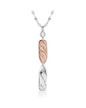 Montana Silversmiths Flatland Twister Necklace - White