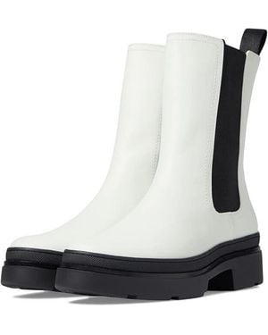 Frye Chloe Fr40182-Whit Chelsea Boots Leather Pull On Khd362 - White