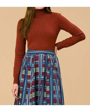 Olivia by Livro Erin Turtleneck Top - Blue