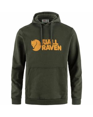 Fjallraven Logo-Detail Pullover Hoodie - Green