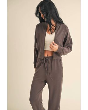Kimberly C Super Soft Air Scuba Full Zip Jacket - Natural