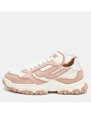 Bally Old Rose/ Leather Holden Sneakers - Pink