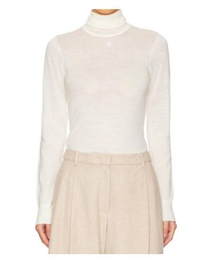 THE GARMENT Bergen Turtleneck Blouse - White