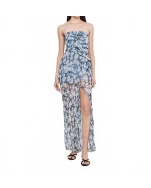 Bec & Bridge Opal Strapless Maxi Dress - Blue