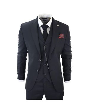 Oliver Tweed Classic 3-Piece Plain Suit - Blue