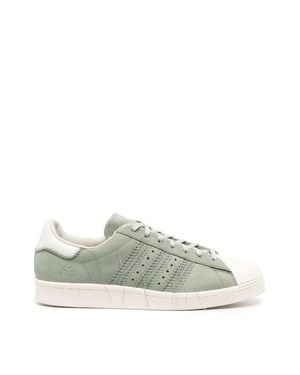 Y-3 Superstar Loose-Thread Sneakers - Green