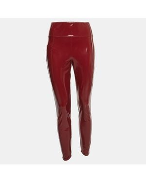 Heroine Sport Faux Leather Blade Leggings - Red