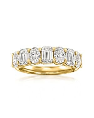 Ross-Simons Oval And Emerald-Cut Lab-Grown Diamond Ring - Metallic