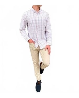 Mizzen+Main Leeward No Tuck Long Sleeve Dress Shirt - White