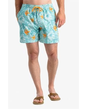 Southern Tide Montera Palm Swim Trunk - Blue