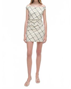 Jonathan Simkhai Wells Off-Shoulder Mini Dress - Natural