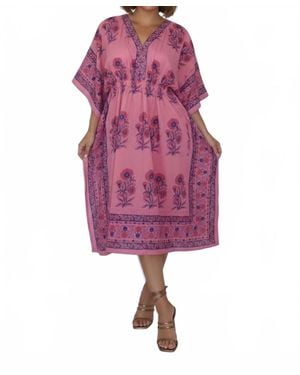 NIBI MTK Santorini Kaftan Dress - Purple