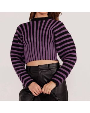 MINKPINK Layla Rib Sweater - Purple