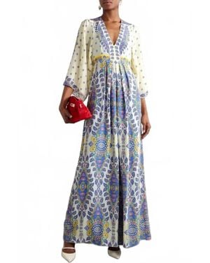 EmberLoom Paisley Print Maxi Dress - Blue
