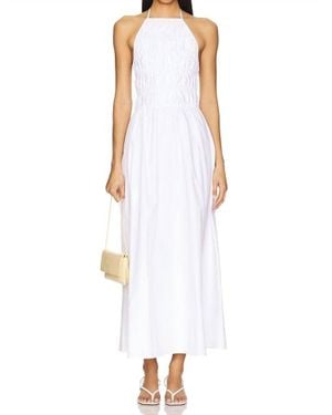 Solid & Striped Meira Midi Dress - White