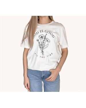 Oat Collective God Is Good All The Time Graphic Tee - Gray