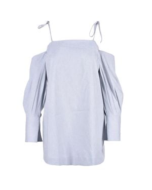 Erika Cavallini Semi Couture Linen Viscose Dress - Blue